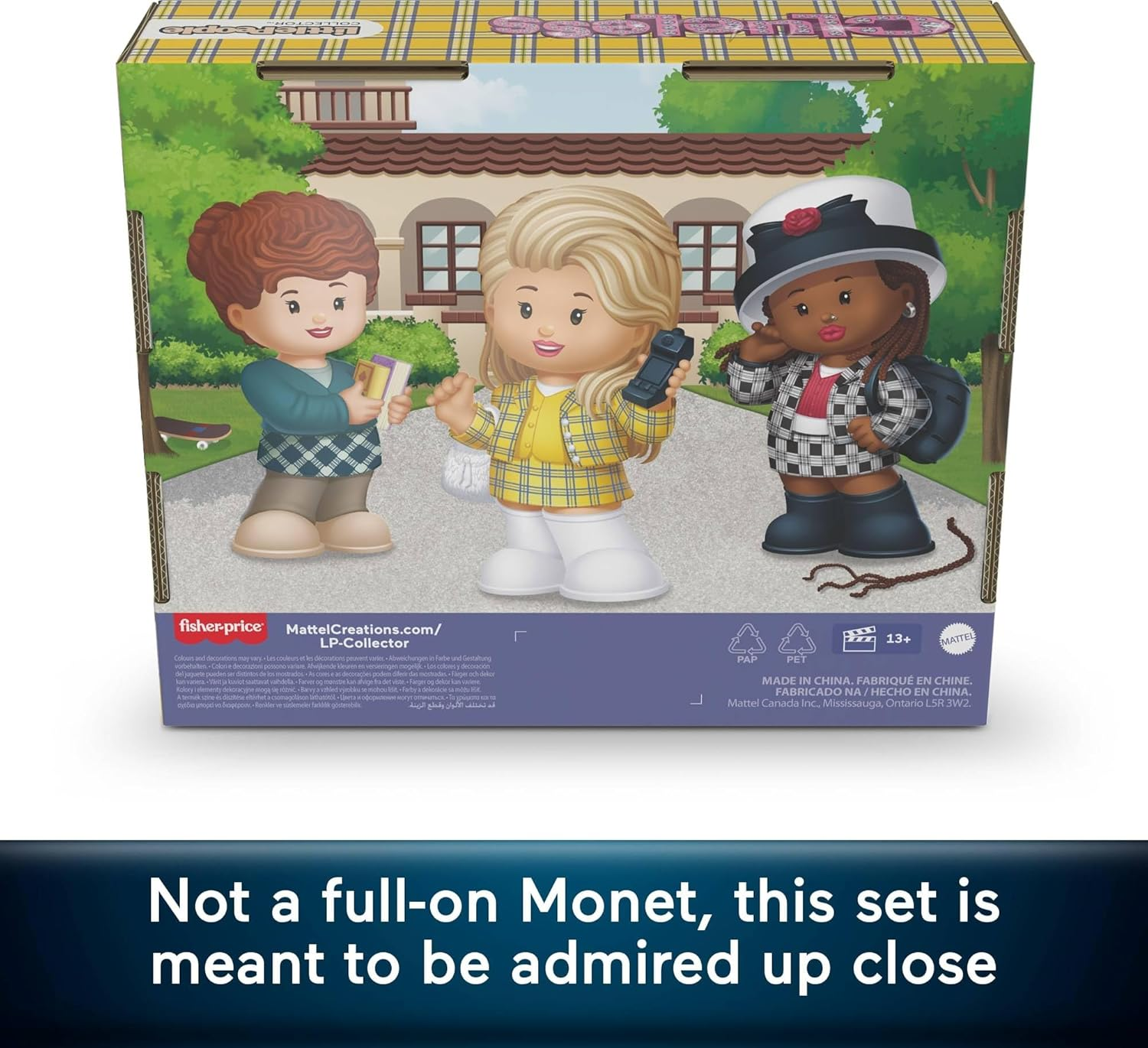 Little People Collector Clueless Movie Special Edition Set for Adults & Fans, 3 Character Figures in a Display Package image number 3