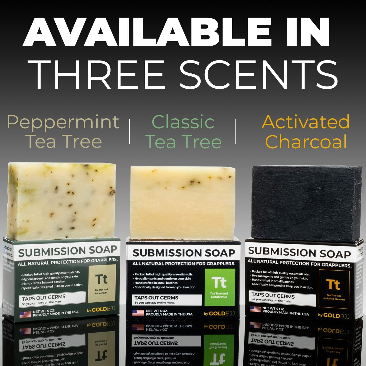 Antifungal Tea Tree Oil Soap - 100% All Natural USA Made Bars for BJJ Jiu Jitsu Wrestling and Grappling - Combats Ringworm Jock Itch Athlete'S Foot Acne and More (5-Pack of 4 Ounce Soap Bars) image number 4