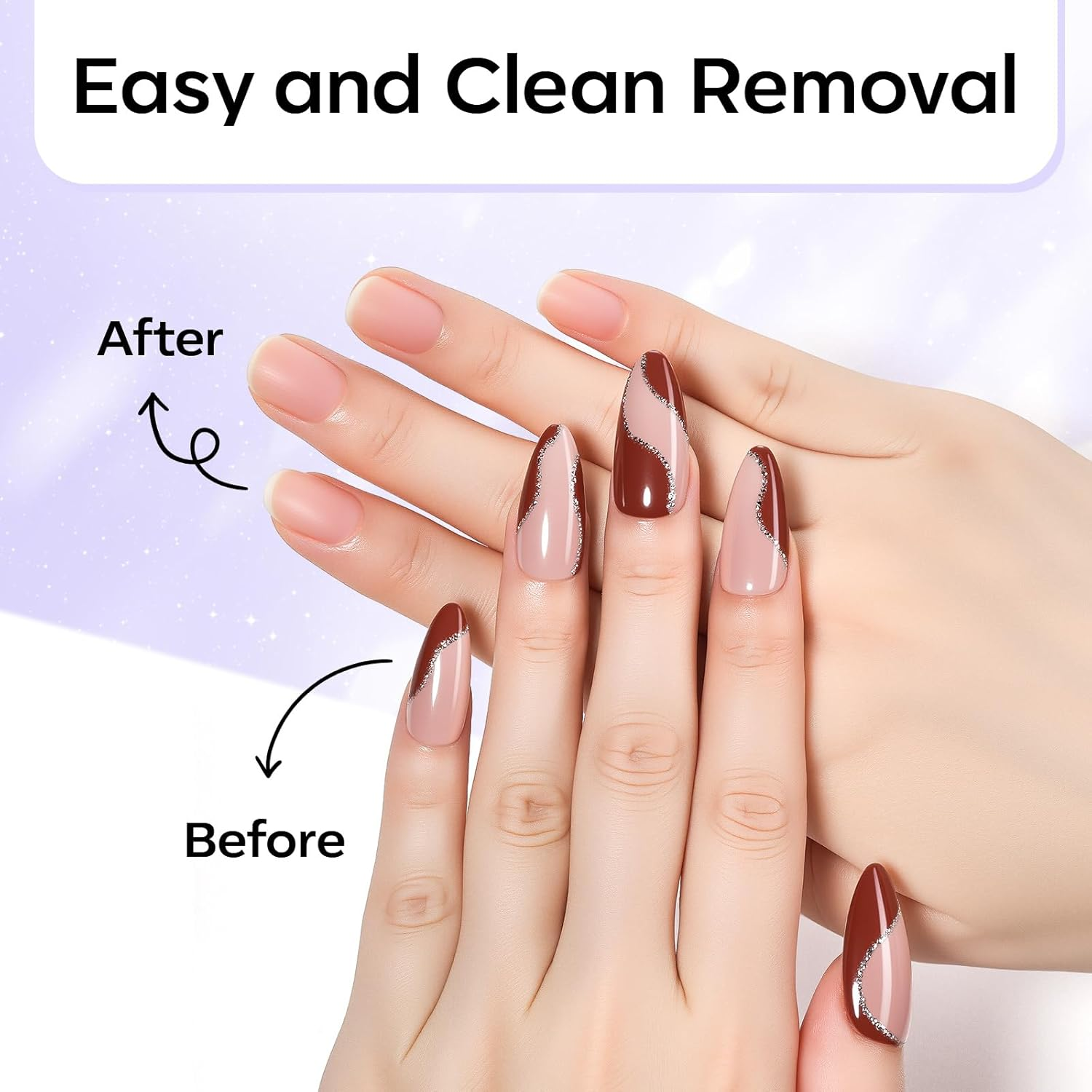 Makartt Nail Glue Remover for Press on Nails - 30ML Glueoff Easy Removal Versatile Debonder for Glue on Tips, Regular Polish, Quick Glues and Semi-Cured Sticker DIY Manicure Supply