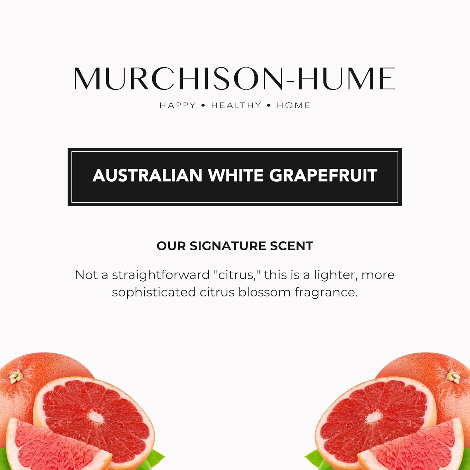 Murchison-Hume All-Purpose Cleaner - Vegan, Plant-Based, and Biodegradable Formula, Safe for Household Surfaces, Refillable Spray Bottle, 500Ml (Australian White Grapefruit)