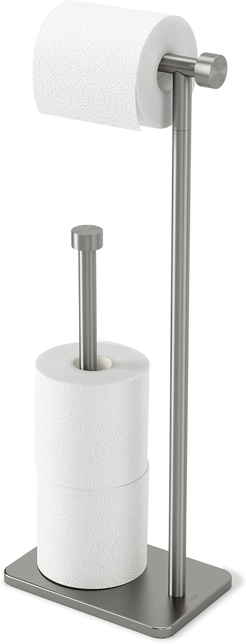 Umbra Cappa Toilet Paper Holder and Reserve, Nickel