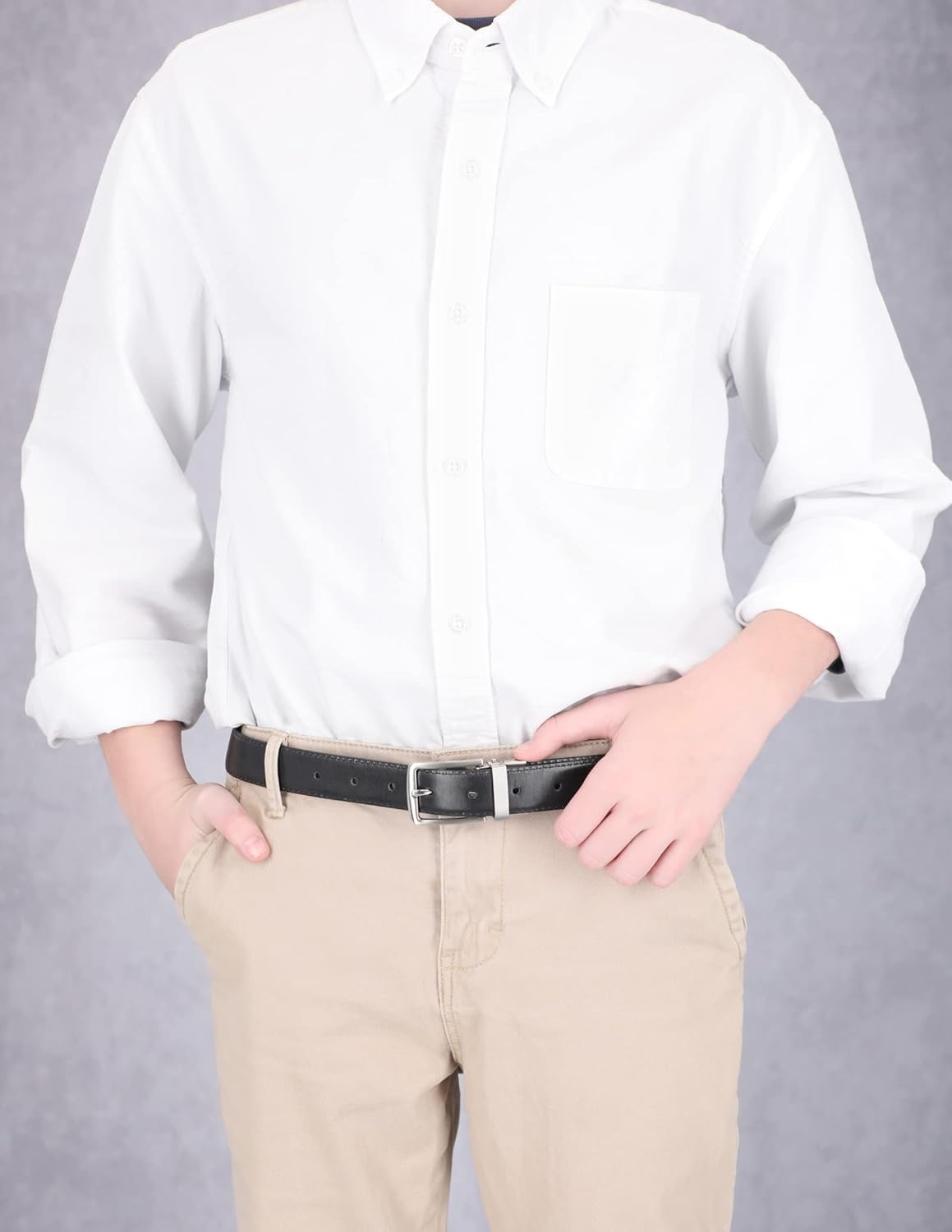 Steve Madden Boys' Big Reversible Belt for Kids image number 5