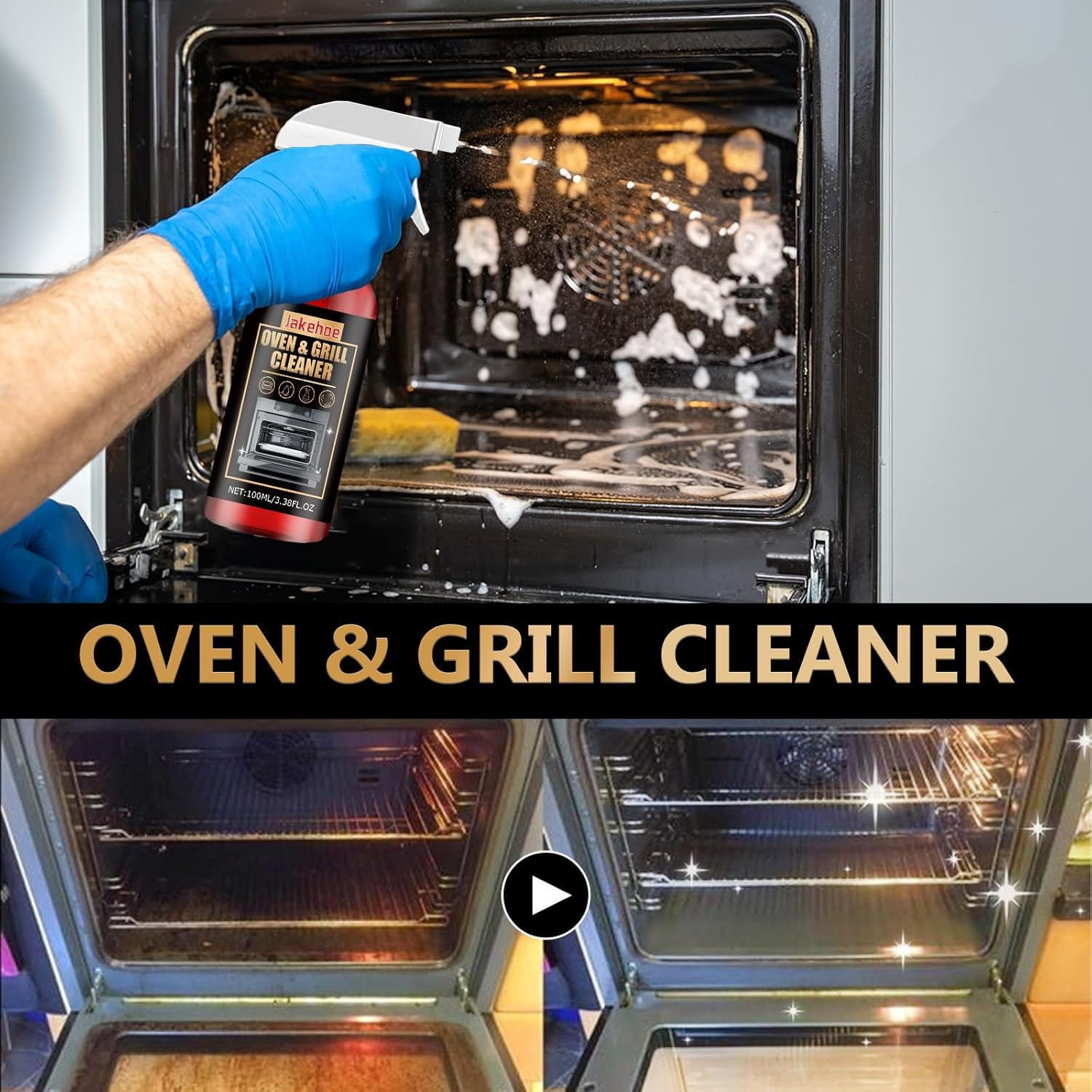 Oven and Grill Cleaner Spray, 100Ml, Heavy-Duty Degreaser for Kitchen Appliances image number 5