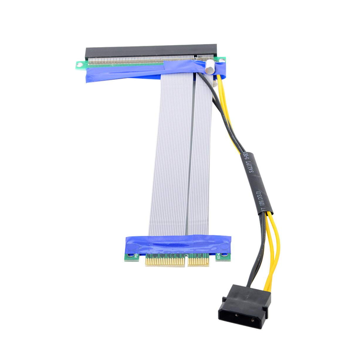Cablecc PCI-E Express 8X to 8X Male to Female Slot Riser Extender Card Ribbon Flexible Cable 20Cm image number 3