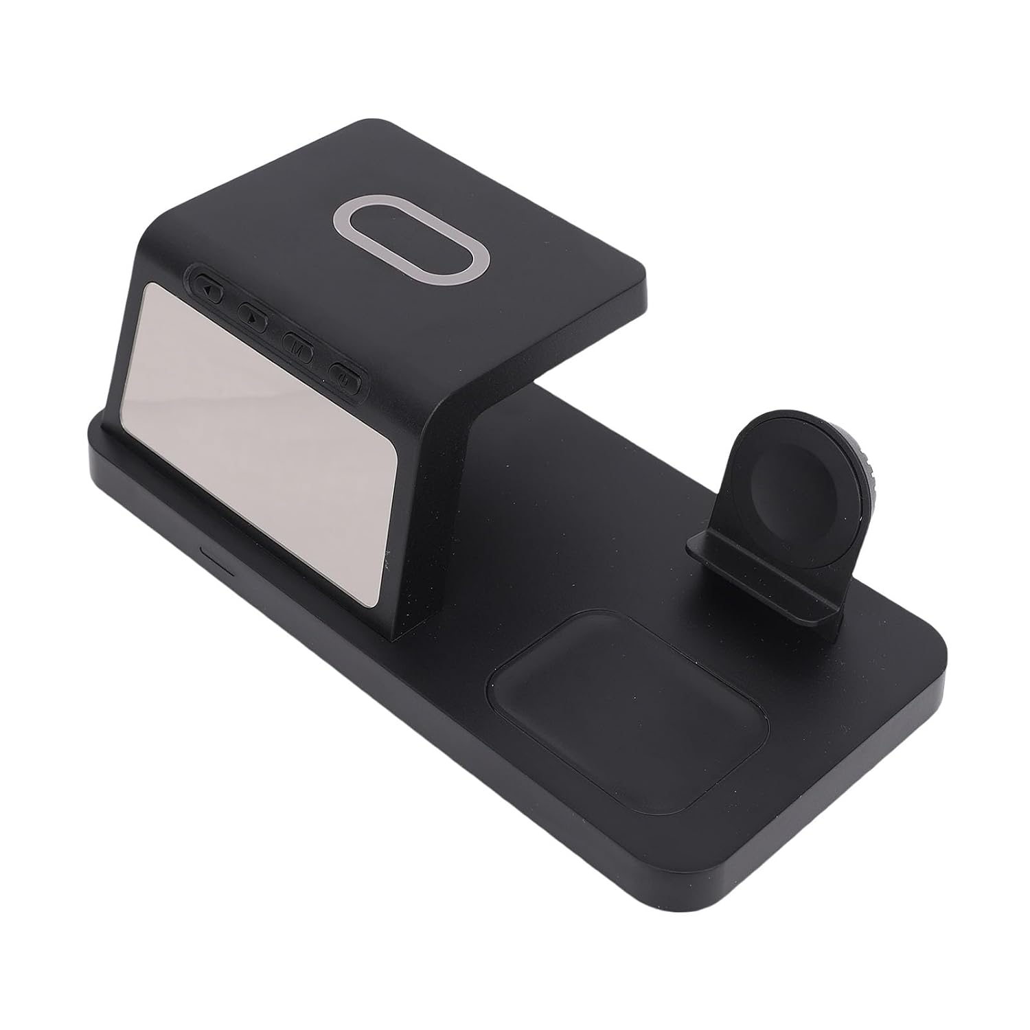 Wireless Charging Station, Alarm Clock with Phone Charger, Fast Charging Clock for Phone Watch Earbuds, Type C Interface, 15W, 10W, 7.5W, 5W Output Power Support image number 2