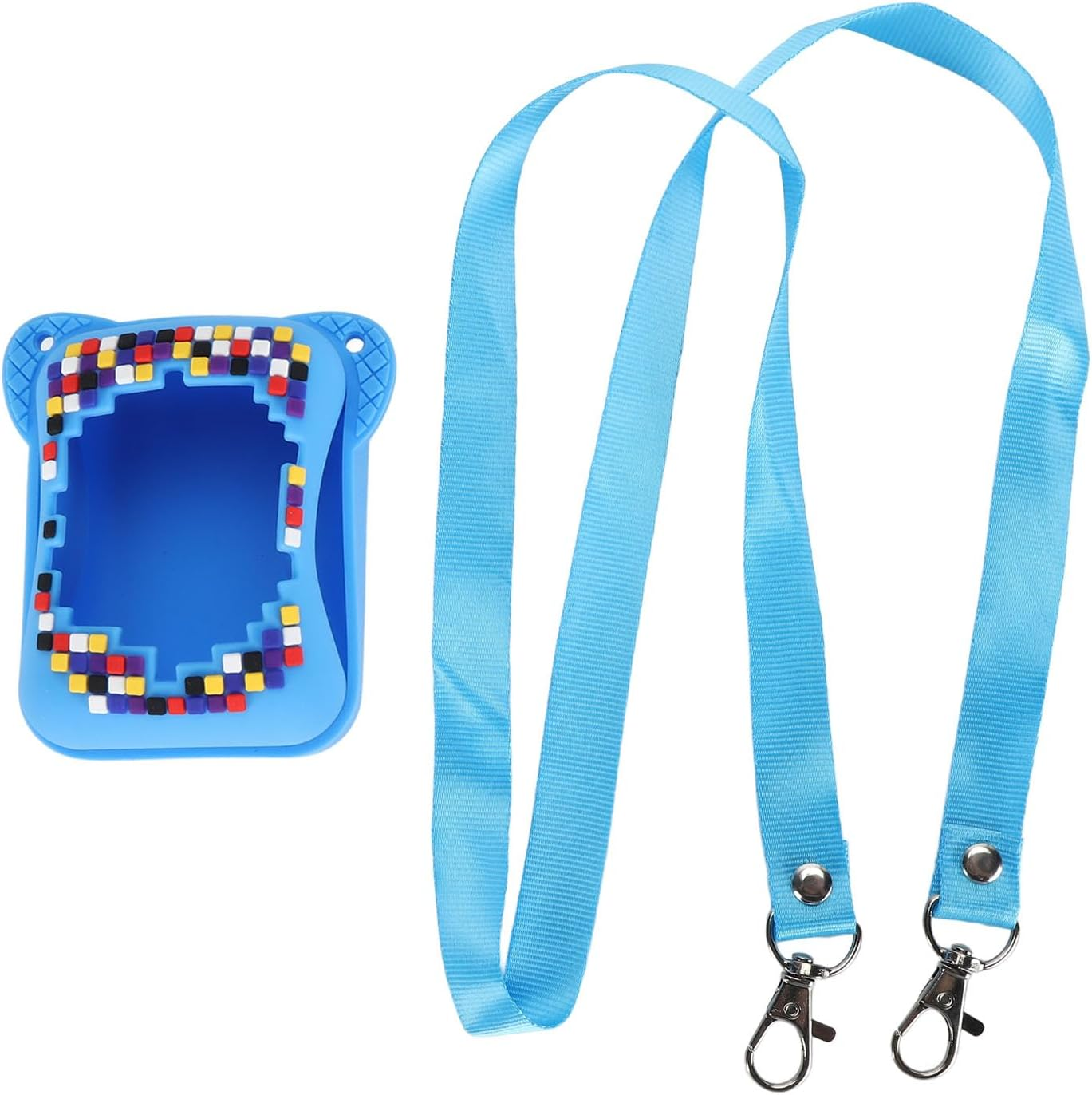 Silicone Cover Case for Bitzee Interactive Toy Digital Pet, Scratch Resistant Electronic Pets Travel Storage Bag with Lanyard, Perfect Holiday Girls & Boys (Blue) - Green image number 2