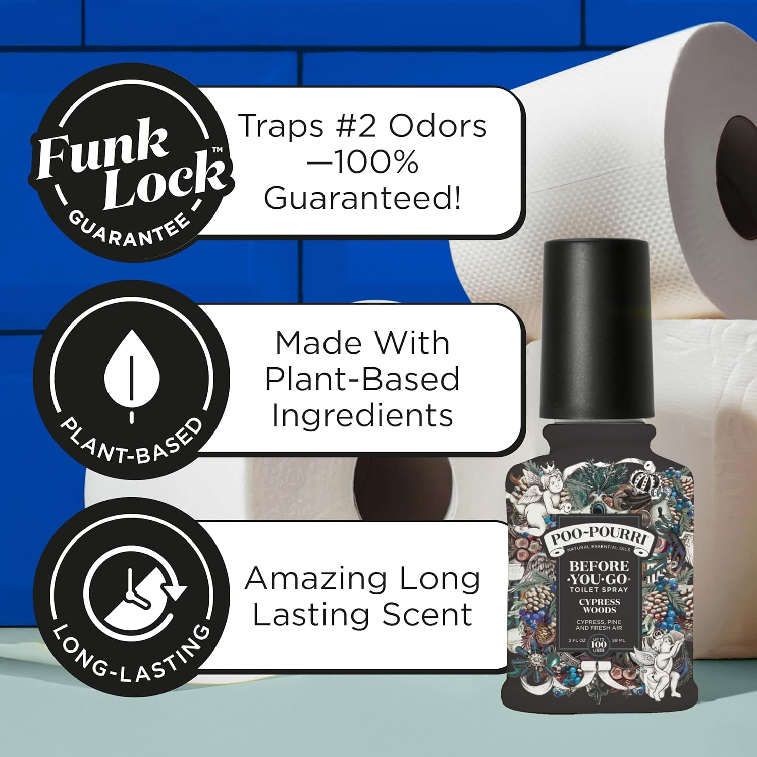 Poo~Pourri, Before-You-Go Toilet Spray, Cypress Woods 2 Fl Oz image number 4