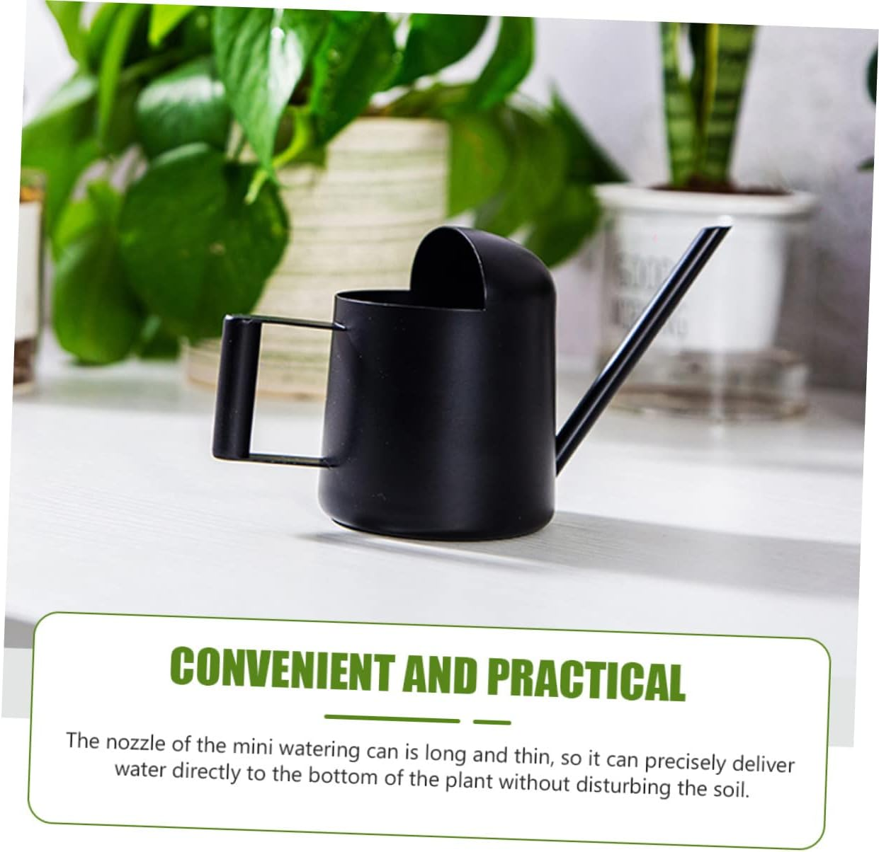 Watering Can Extendable Spout Plant Watering Device for Gardening Supplies - Brown image number 2