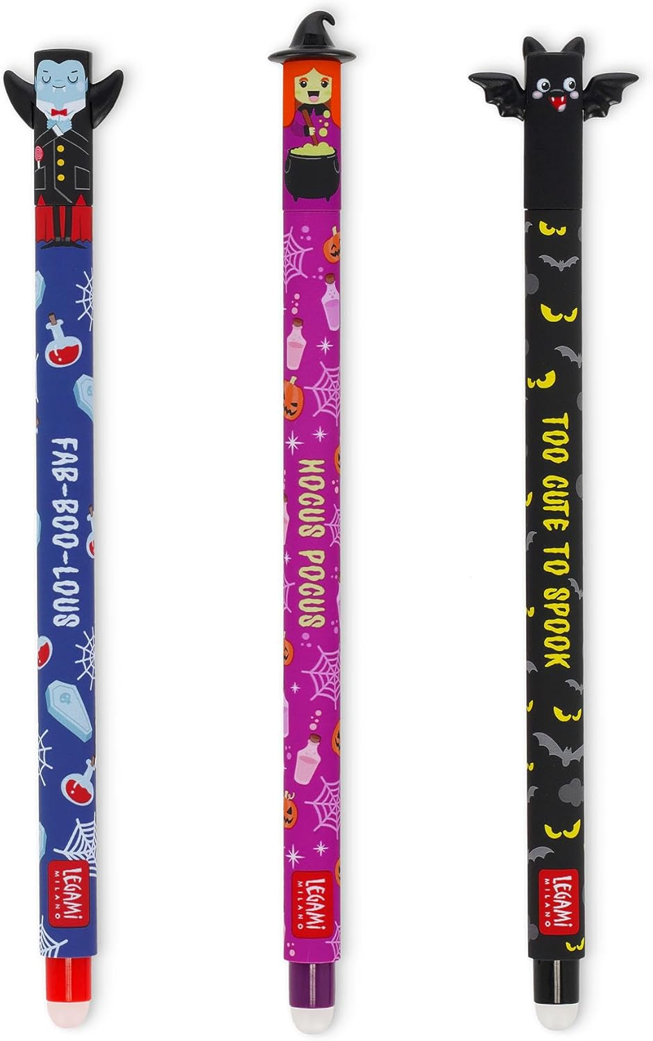 Legami Dino Erasable Gel Pen with Thermosensitive Green Ink and 0.7 Mm Tip | Integrated Ink Removal Ball | Rewritable Pen for School Office and Everyday Writing