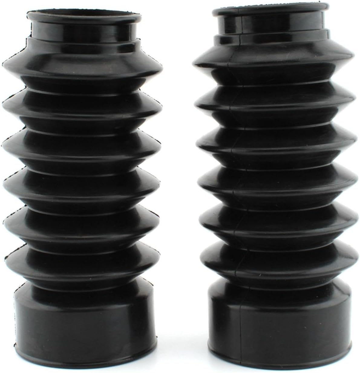 2Pcs Motorcycle Front Fork Covers Rubber Boots Gaiters Replace with Zip Ties,Dust Boots Dust Cover image number 6