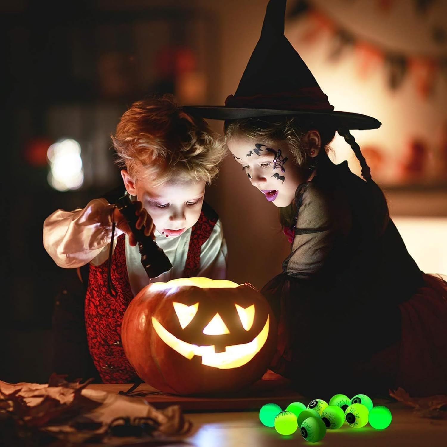 30 Pcs Magic Eye Elastic Ball, Funny Bouncy Ball, Scary Eyeball for Halloween Party Celebrations and Fun Games image number 5