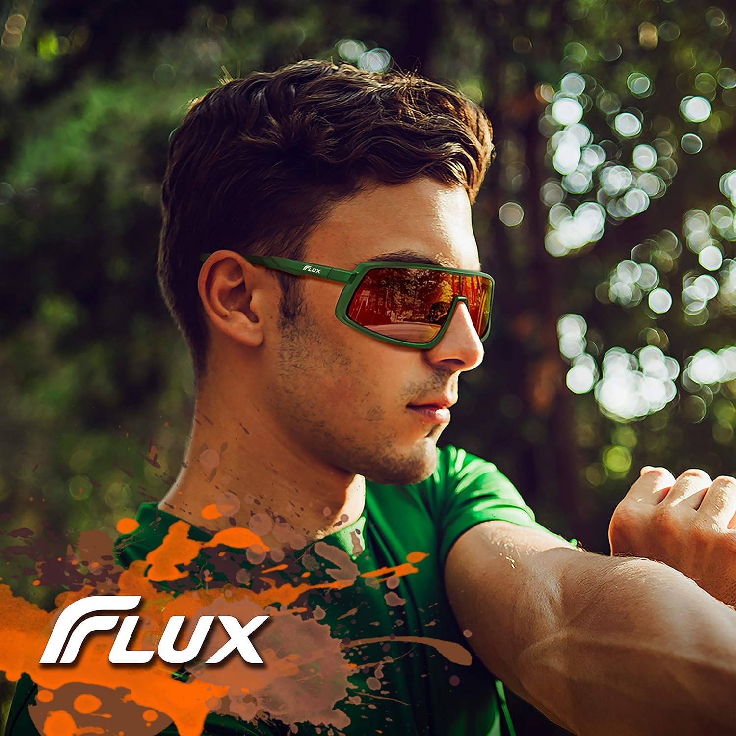 Flux LANTAKA Polarized Sunglasses for Men and Women UV400 Protection, Anti-Slip, Lightweight - Matte Titanium Blue image number 2