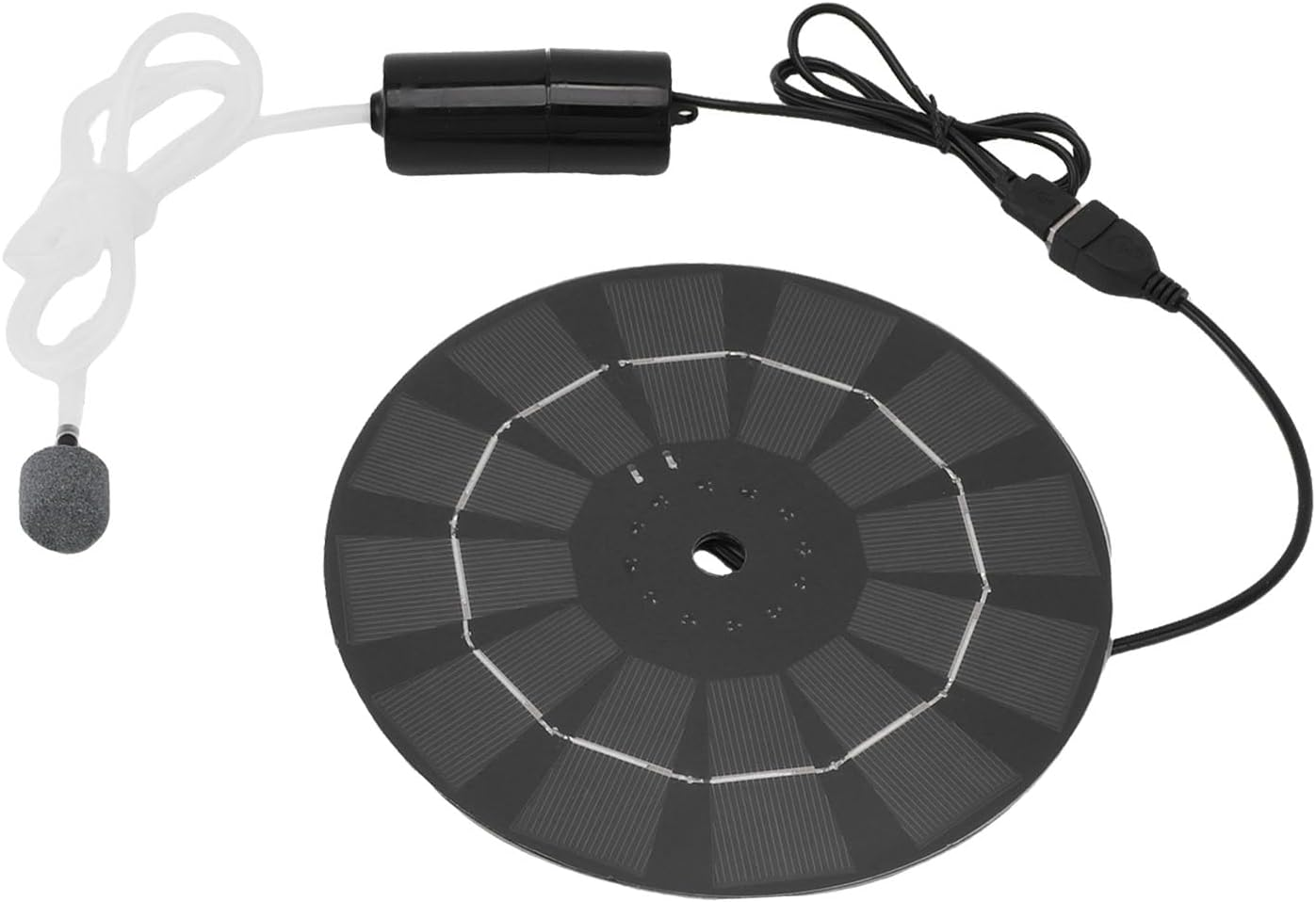 Sorandy 10W Solar Floating Pond Aerator, Solar Powered Air Pump Pool Fish Oxygenator Low Noise Operating, Aquarium Oxygen Aerator for Garden Outdoor Pool Pond image number 1