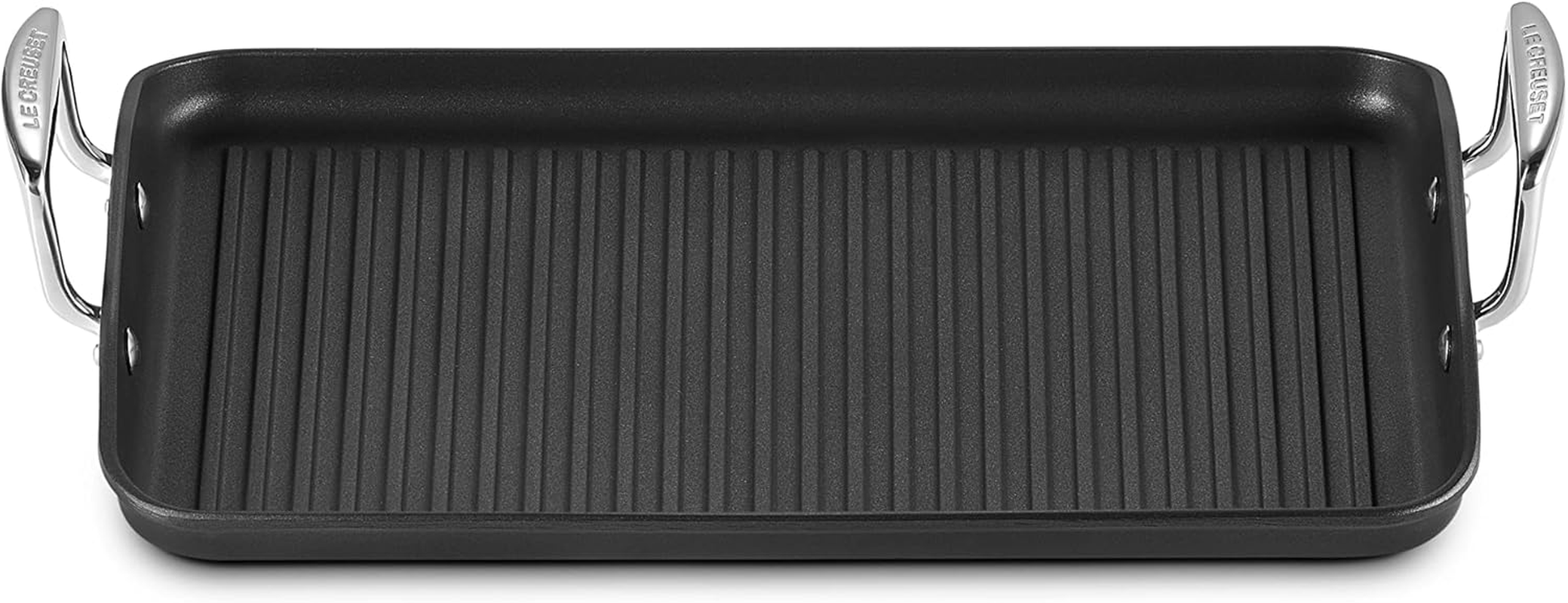 Le Creuset Toughened Non-Stick Giant Rectangular Grill, 35 Cm image number 2