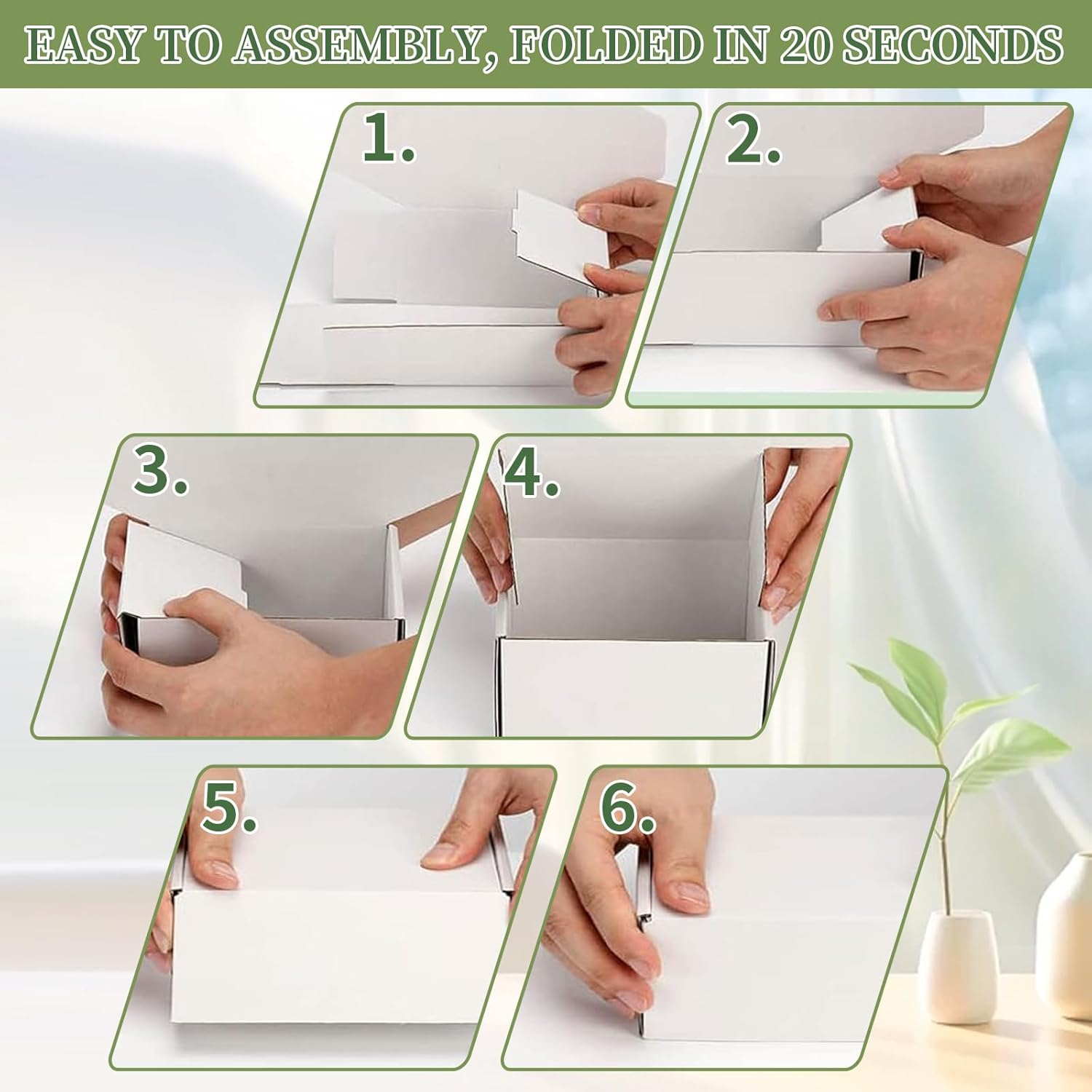 White Corrugated Cardboard Shipping Boxes, 150X100X40Mm Mailing Cardboard Shipping Packaging Boxes, Small Parcel Boxes for Small Business, Packing, Mailing, Storing, Posting (WH, 25PCS) image number 1