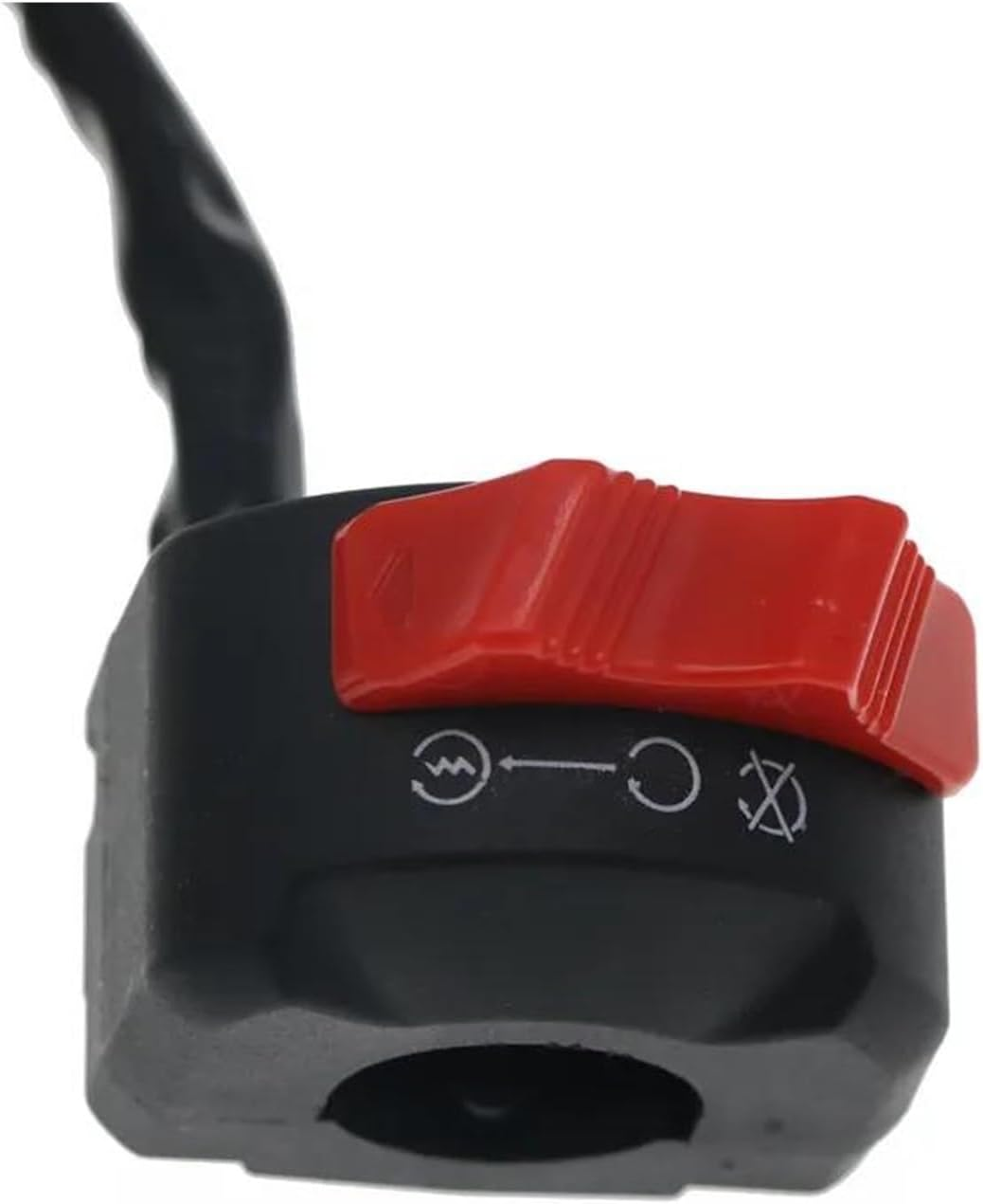 Motorcycle Handlebar Switch Motolovee Motorbike Handlebar Mount Push Button Start Kill on off Headlight Fog Light Switch 12V Motorcycle Switches image number 5