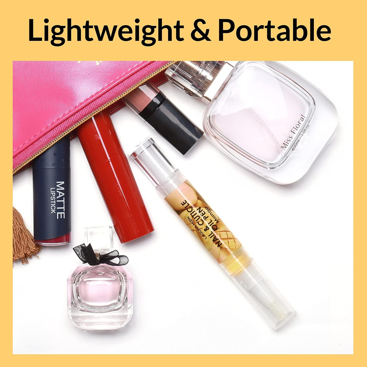 Lagunamoon Cuticle Oil Pen for Nail Care, 5Ml Nail Oil Pen with Natural Ingredients to Moisturize and Nourish Dry Nails and Cuticles, Cuticle Oil to Prevent Nail Cracking and Hangnails, Mango image number 6