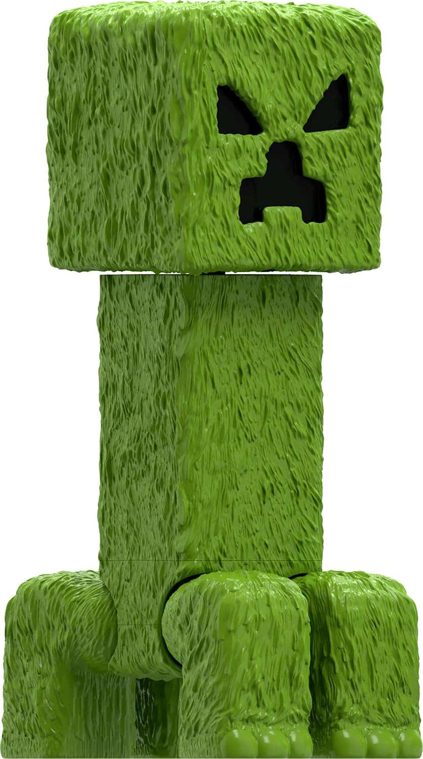 Mattel Minecraft Large-Scale Action Figure, 12-Inch Posable Creeper Toy Collectible Inspired by a Minecraft Movie - Multicolor image number 6