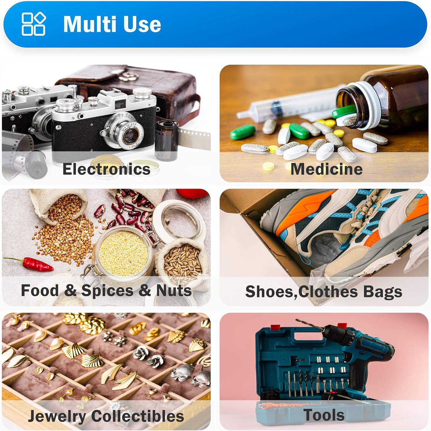 Zekroh 50 Gram [24 Packets] Premium Orange Indicating Silica Gel Desiccant Beads, Reusable Premium Silica Gel Packets, Moisture Absorbers for Control Absorbing for Electronics, Camera, Food, Spices (2) image number 6