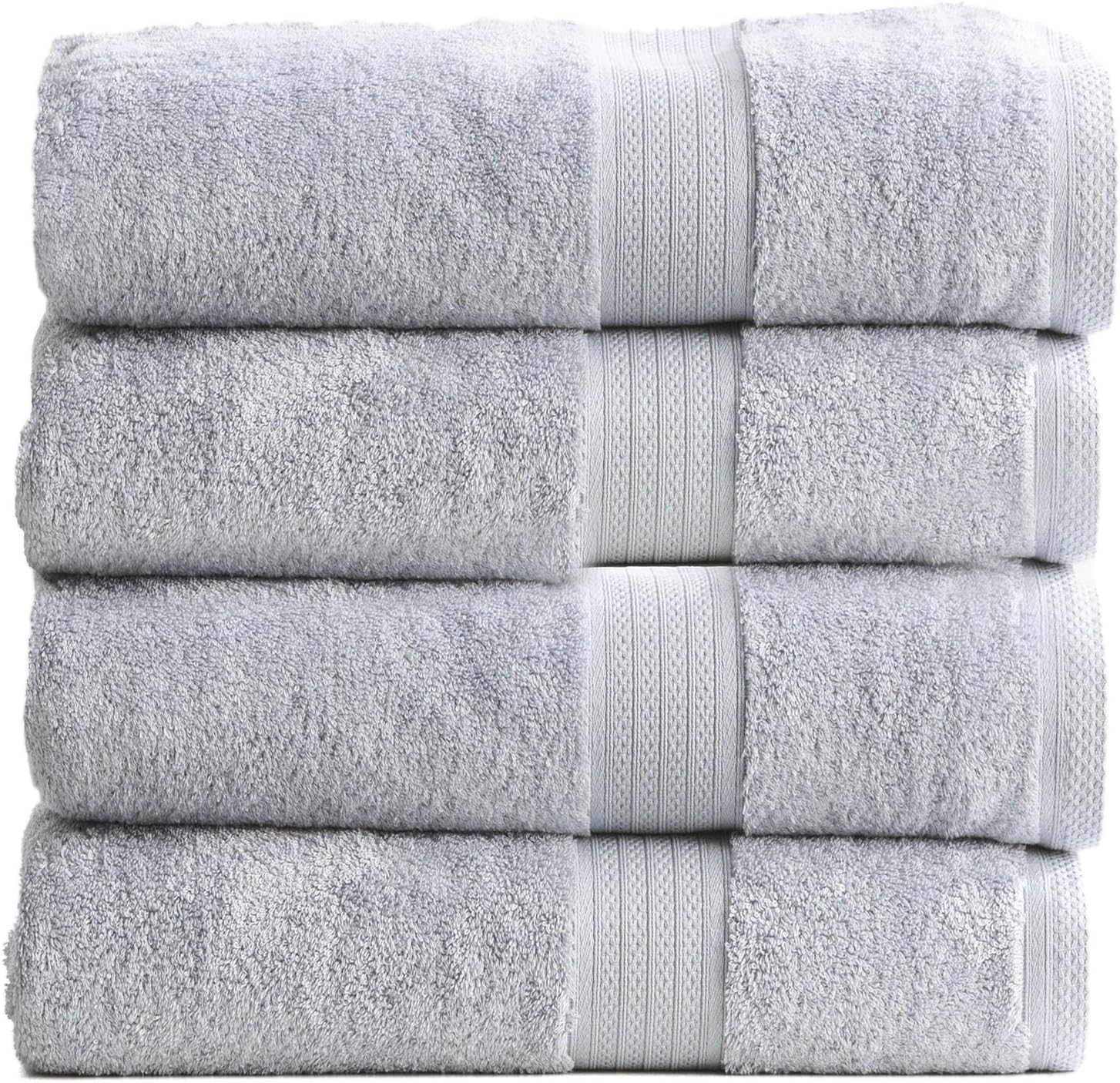 Renee Taylor Stella 650 GSM Bamboo Cotton Bath Towel Packs & Individuals Silver - 14 Pc image number 1