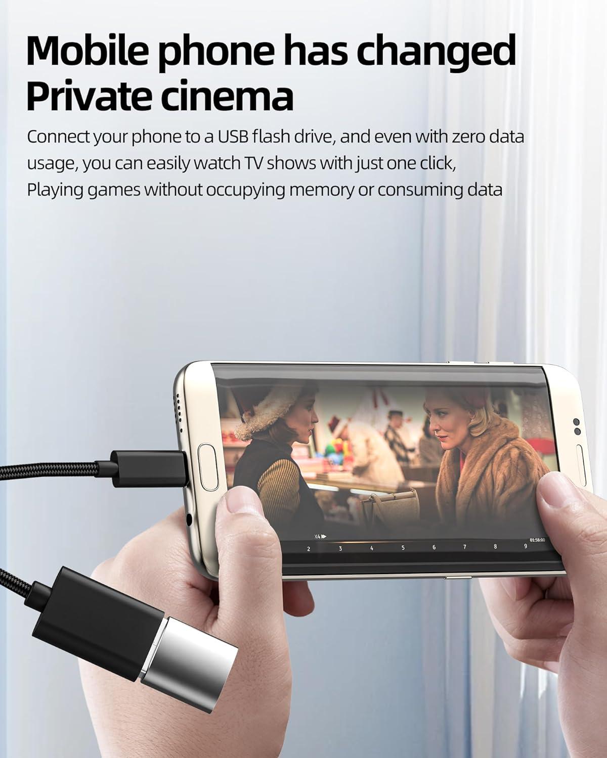 Micro USB OTG Adapter(2 Pack) USB-A Female to Micro USB Male for Android Phone Tablet Computer Adaptor USB OTG 3.0 Cable Connector Data External Drive Stick Keyboard Converter Compatible for Samsung image number 2