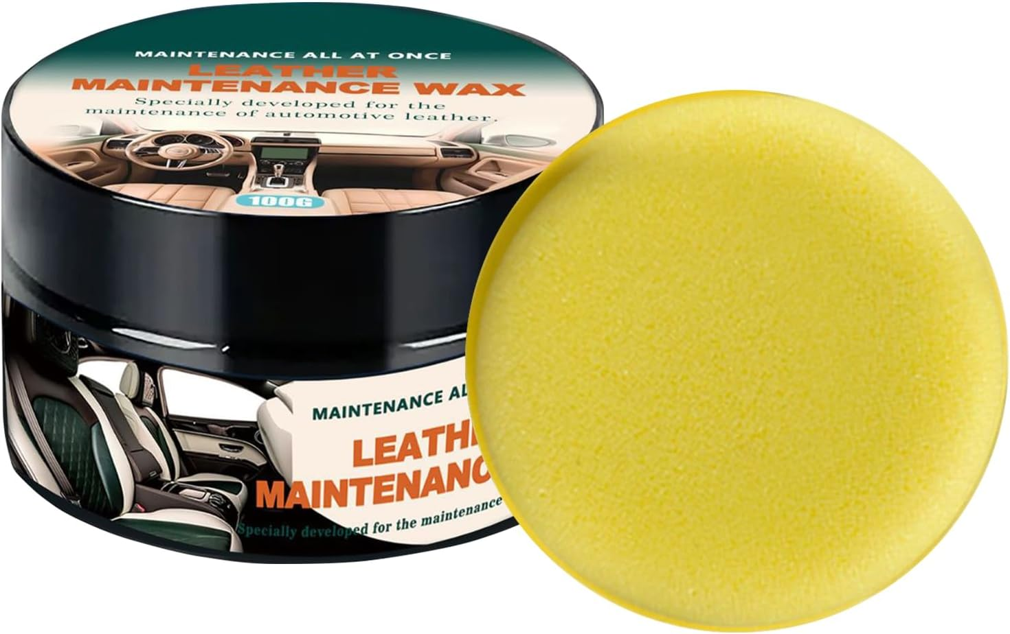 Erconsso Cleaner Wax for Cars | Leather Maintenance Wax,100G Paste Automotive Detailing Supplies for Long Lasting Coating Minor Scratch Repair Vehicles Plating Parts Wheel Headlights image number 2