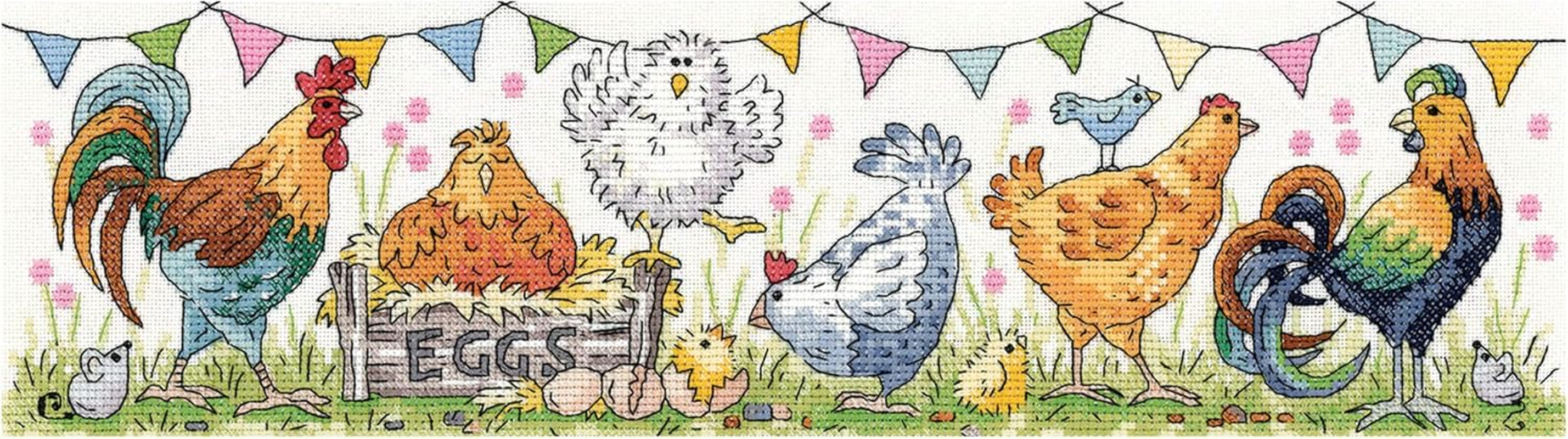 Chicken Run Cross Stitch Kit