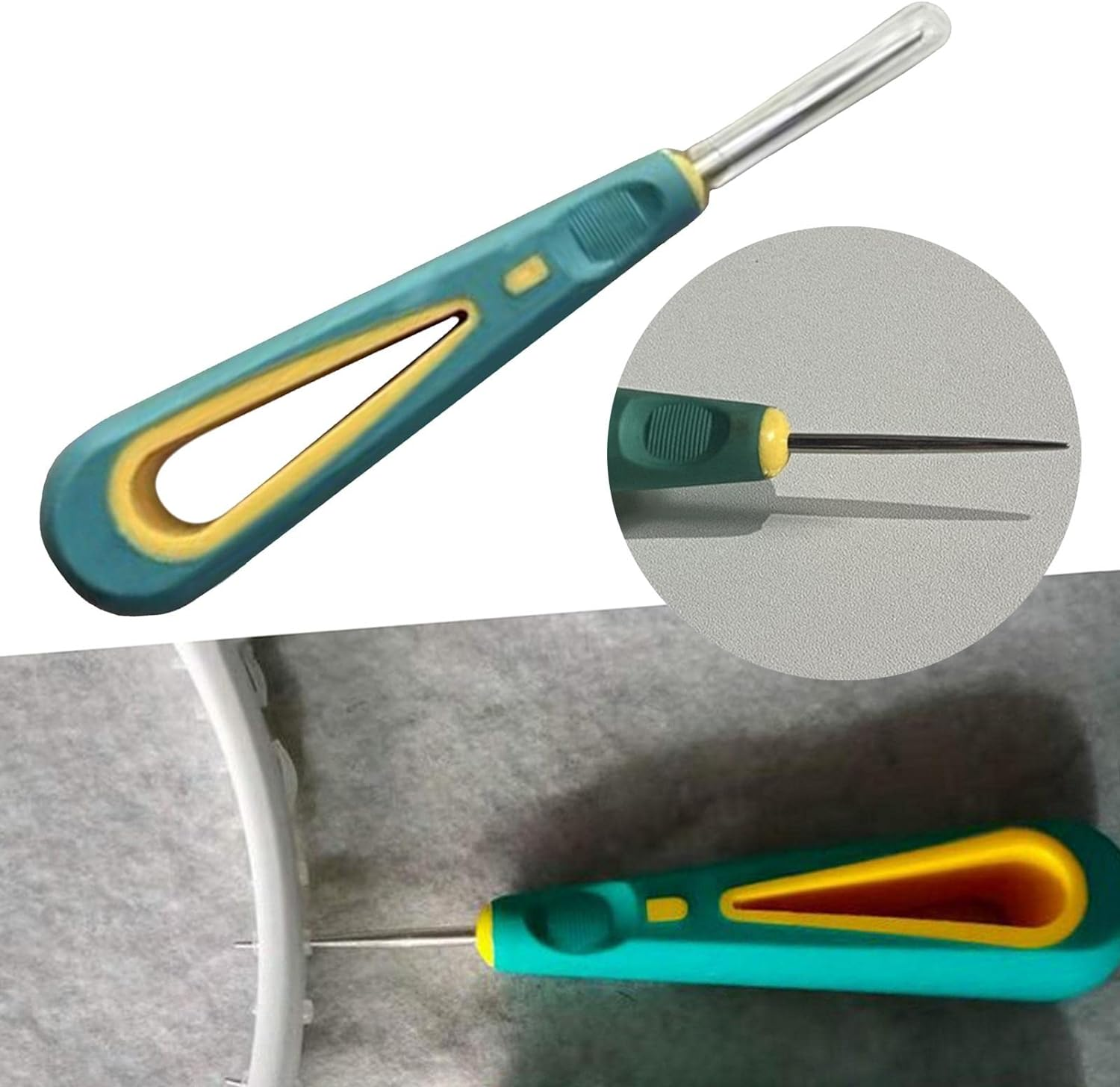 Strong Badminton Racket Stringing Straight Awl, Stringing Tools, PU Leather Shoes Repair Tennis Racket Awl for Tennis Sports Replacement image number 6