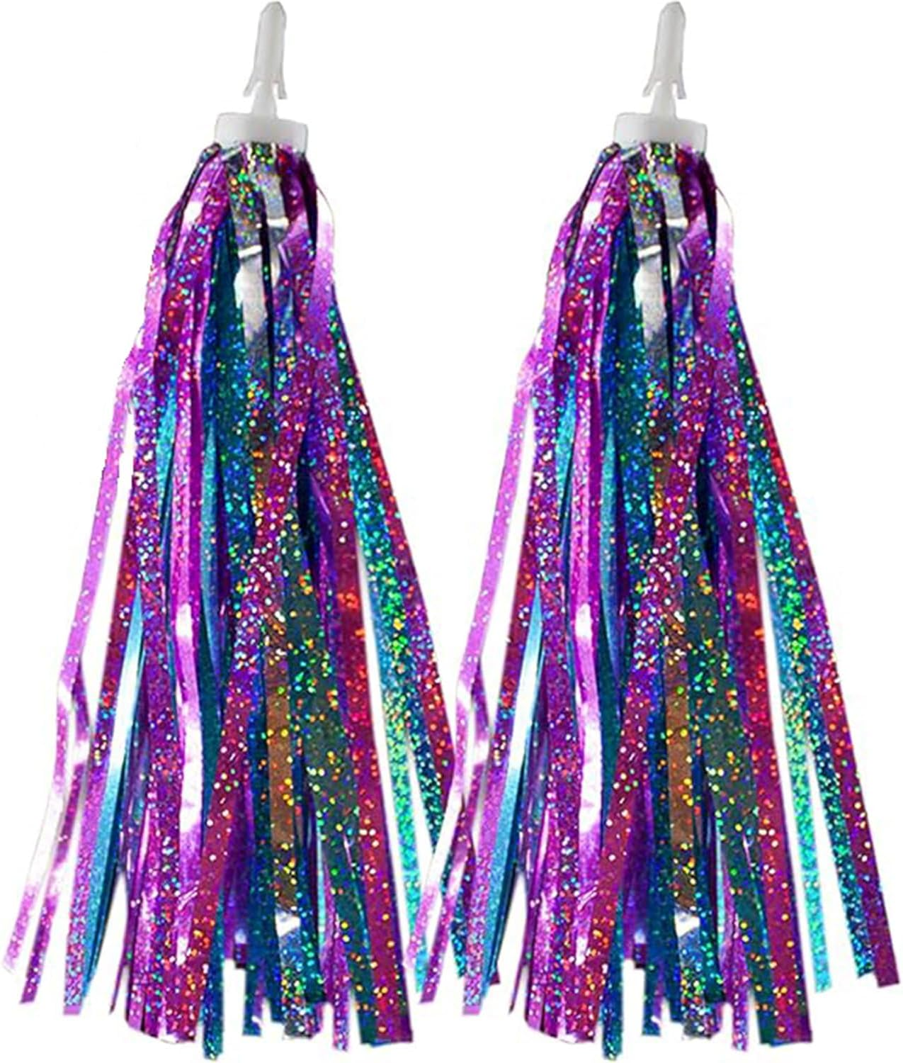 1 Pair Bicycle Handlebar Streamers, Bike Colorful Ribbon Tassels, Tricycle Scooter Handgrip Accessories Tassel