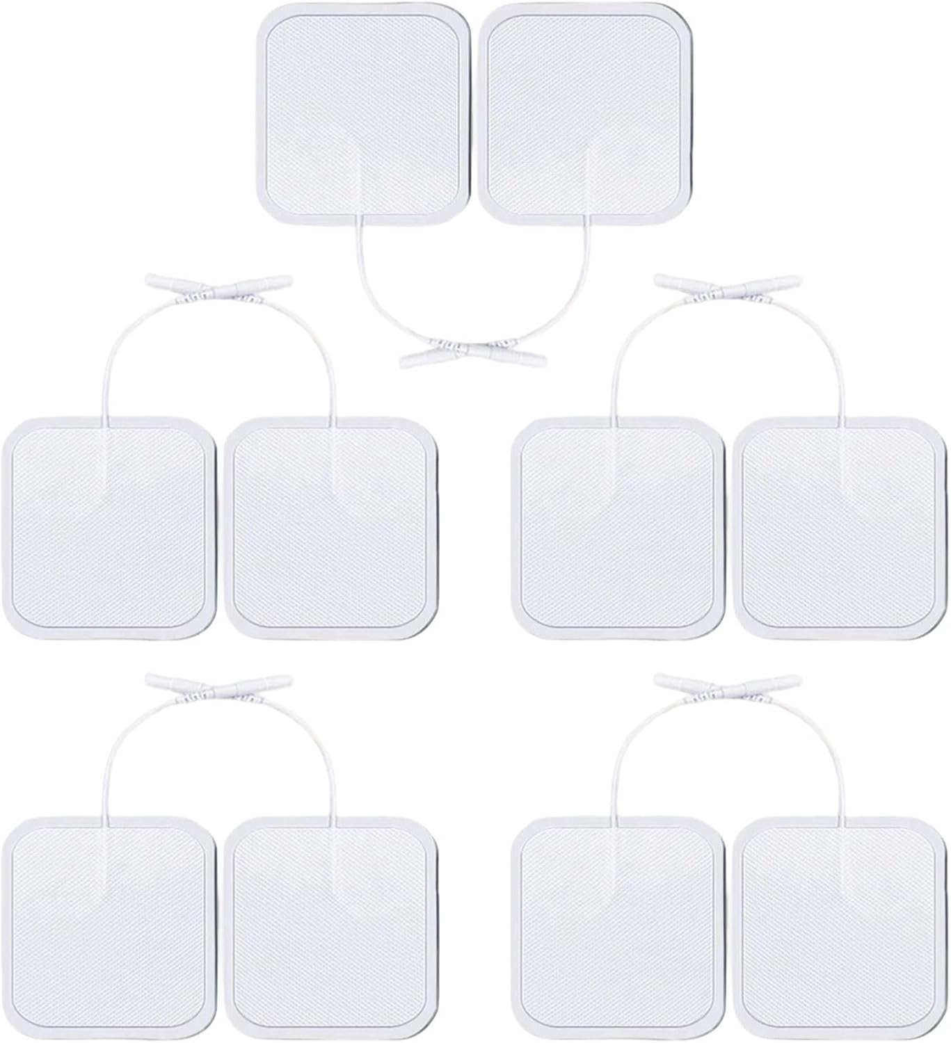 RIBHNXHI Gel Pads Replacement Unit Set Pack for Massager 10 Gel Pads with Strong Adhesive for Pain Relief Therapy