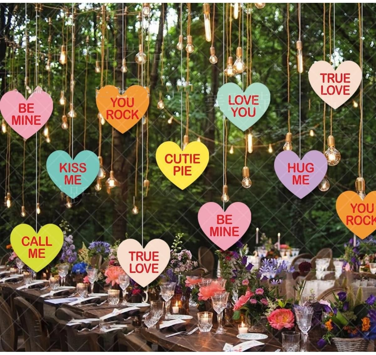 JIMCOM 8 Pcs Heart Hanging Swirl Decorations - Streamers Heart Hanging Swirls for Valentine'S Day Birthday Wedding Party Bridal Shower Anniversary Heart Swirl Decorations