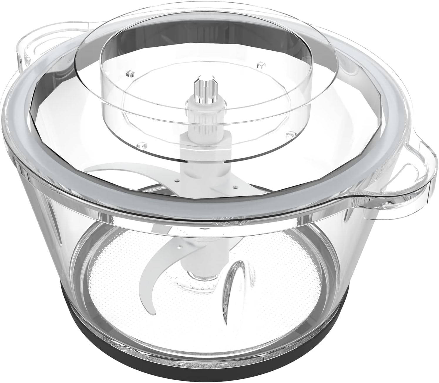 Electric Food Processor & Vegetable Chopper, High Capacity Blender Grinder for Meat, Onion, Powerful 400W Motor & 4 Detachable Dual Layer Stainless Steel Blades, Bpa-Free 2L Glass Bowl