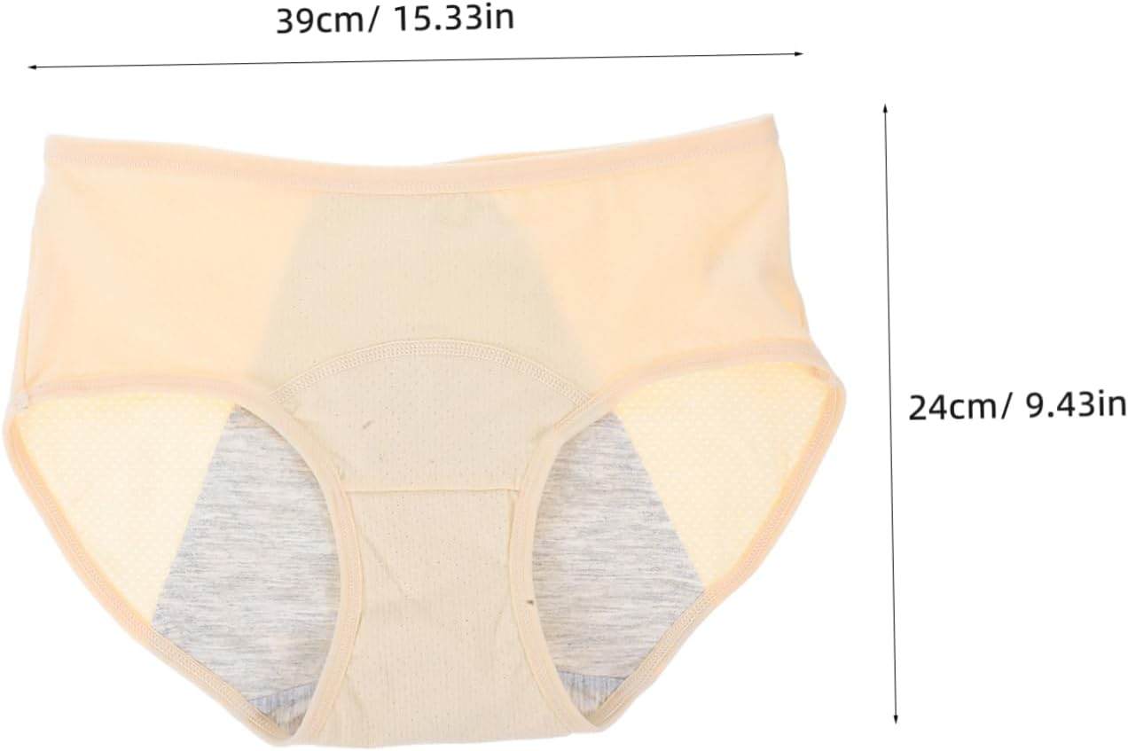 NOLITOY Leakproof Women Panties Breathable Cotton Period Underwear for Heavy Flow Days Soft and Comfortable Leakproof Briefs for Women Grey image number 4