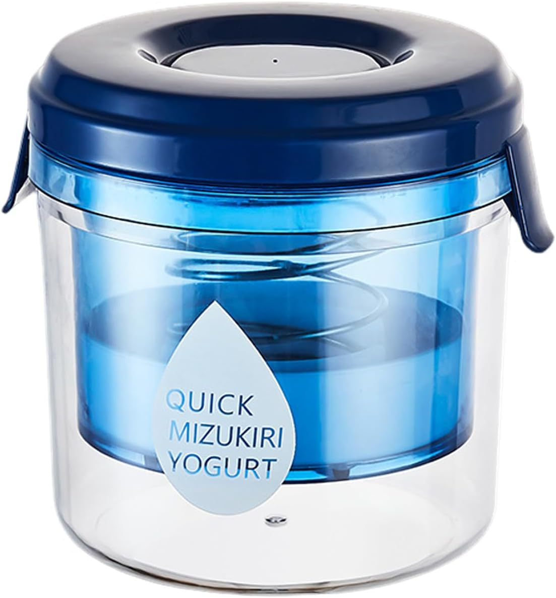 Yogurt Filter,Greek Yogurt Strainer,Fine Mesh Yogurt Filter with Clear Lid,1.1L Cheese Strainer,Cheese Yogurt Whey Separator for Making Thick Greek Yogurt,Household Kitchen Tools (A)