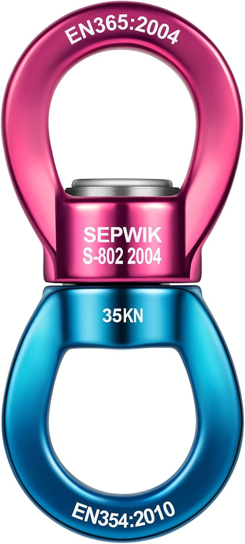 SEPWIK Swing Swivel, 35KN Swing Spinner, 360&deg; Safety Rotational Device Hanging Accessory for Hanging Hammock, Web Tree Swing, Aerial Dance, Children'S Swing image number 1