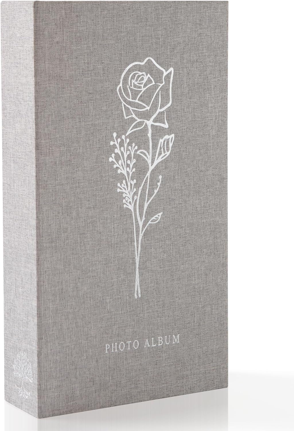 Yuforr Photo Album 6X4 Slip In, 300 Pockets Photos, Linen Photo Albums for Family Wedding Anniversary, Album Book Holds Landscape 10X15Cm Pictures-Gray