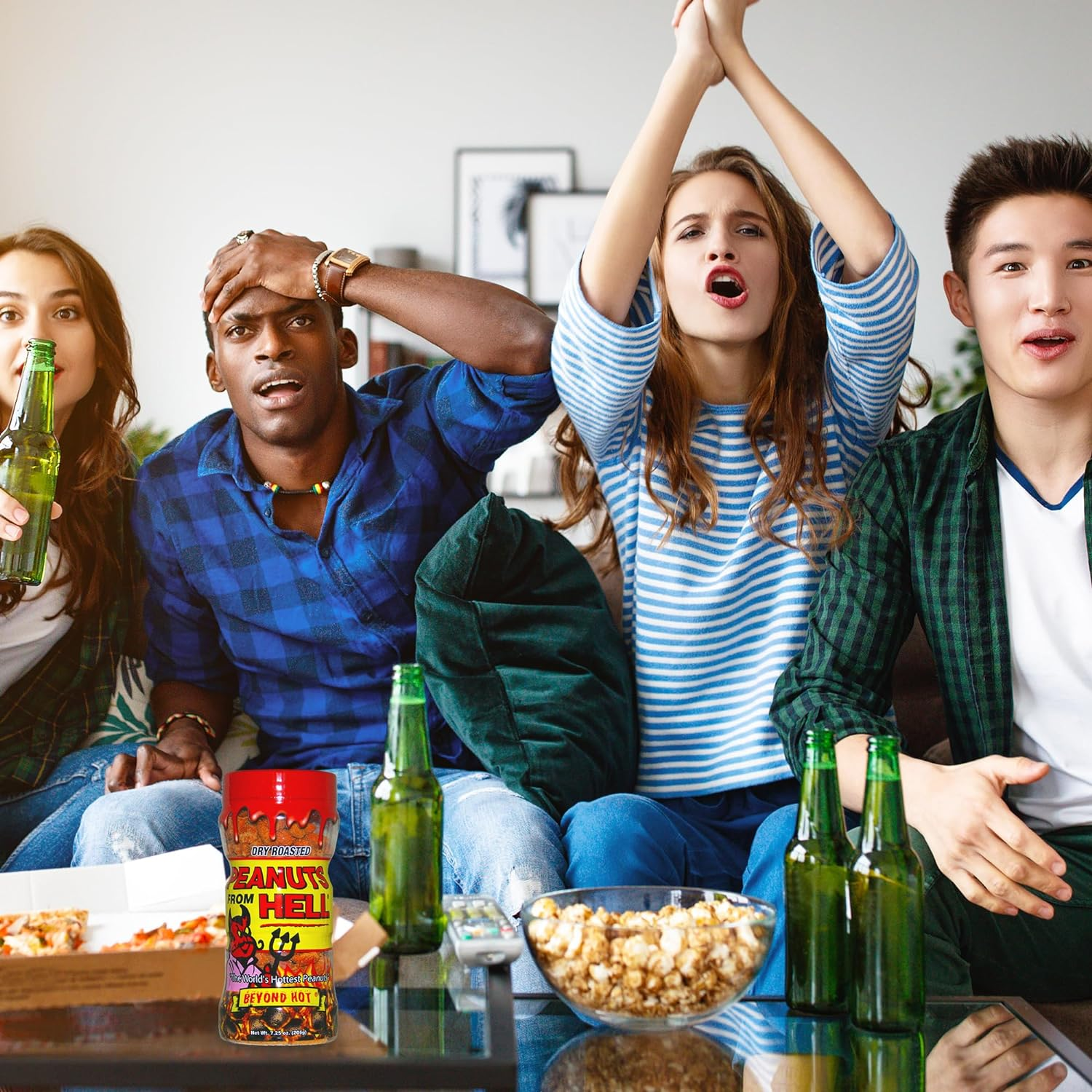 Peanuts from Hell - Habanero Pepper Spicy Hot Peanuts &ndash; 206G - Ultimate Spicy Gourmet Gift Peanuts - Try If You Dare! image number 5