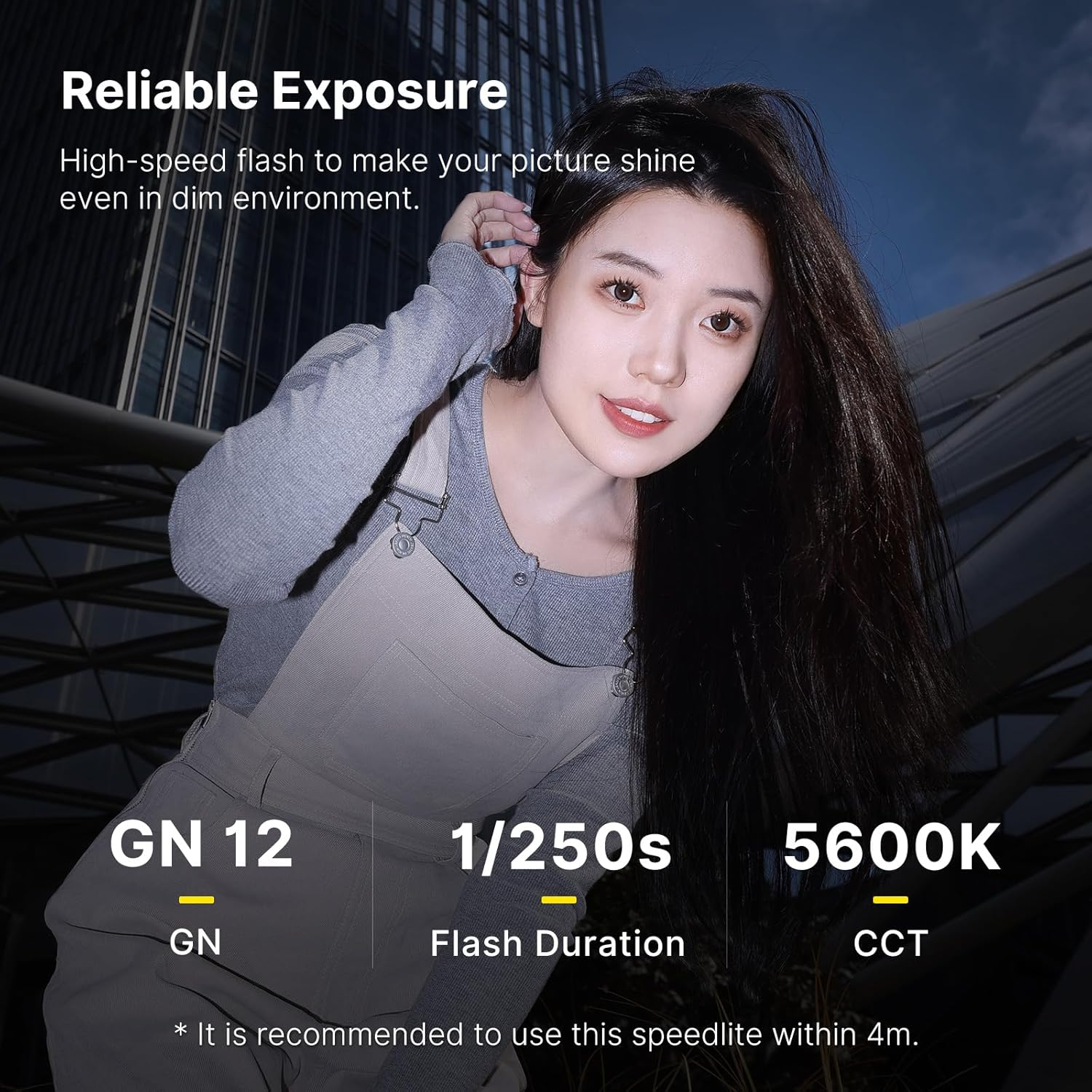 Ulanzi LM20 Camera Flash, Camera Speedlite with GN12 / CCT 5600K for Canon/Fuji/Sony/Nikon/Panasonic Olympus Pentax and Other SLR Digital Cameras, and Digital Cameras with Single Contact Hot Shoe image number 4