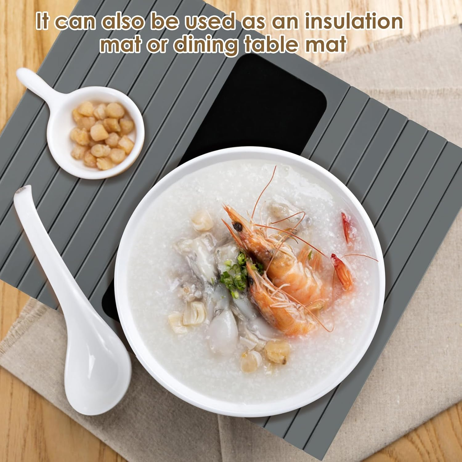 Sofa Arm Tray Wooden Sofa Tray Foldable Sofa Arm Table Tray No Assembly Couch Arm Table Flexible Sofa Tray Multifunctional Chair Armrest Table Couch Armrest Tray for Eating Drinks Snacks (Light Gray)