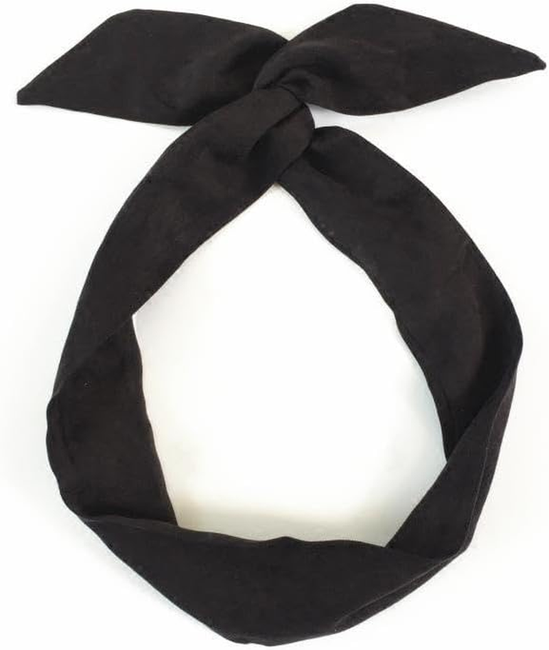 LATRAT Pack of 2 Bendable Headbands, Twist Bow Wired Headbands, Vintage Twist Wire, Retro Headband, Hair Band image number 2