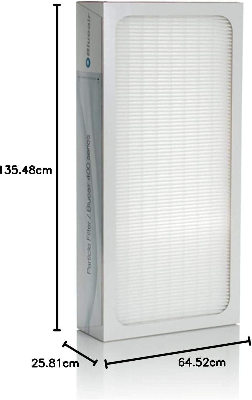 BLUEAIR Classic 400 Series Genuine Particle Replacement Filter; Fits Classic 480I, 402, 403, 405, 410, 450E, 455EB, White