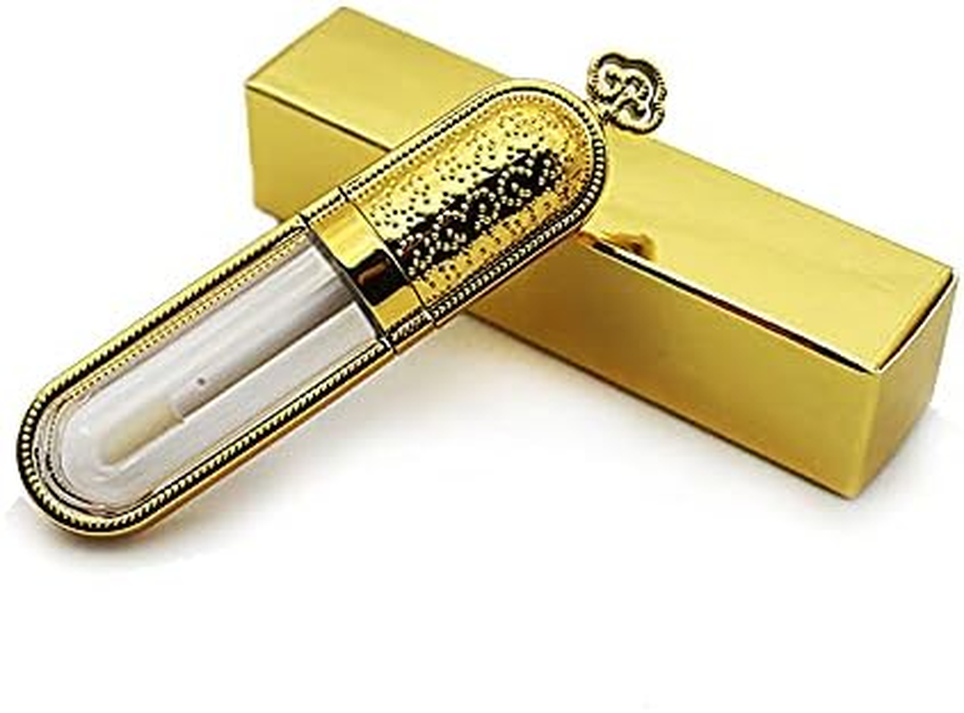 COSIDEA 24 PCS Refillable Empty 5Ml GOLD Crown Lip Gloss Tubes with Wand，Cute Lipgloss Containers， DIY Lip Gloss Making Kit Container Bulk Wholesale image number 3