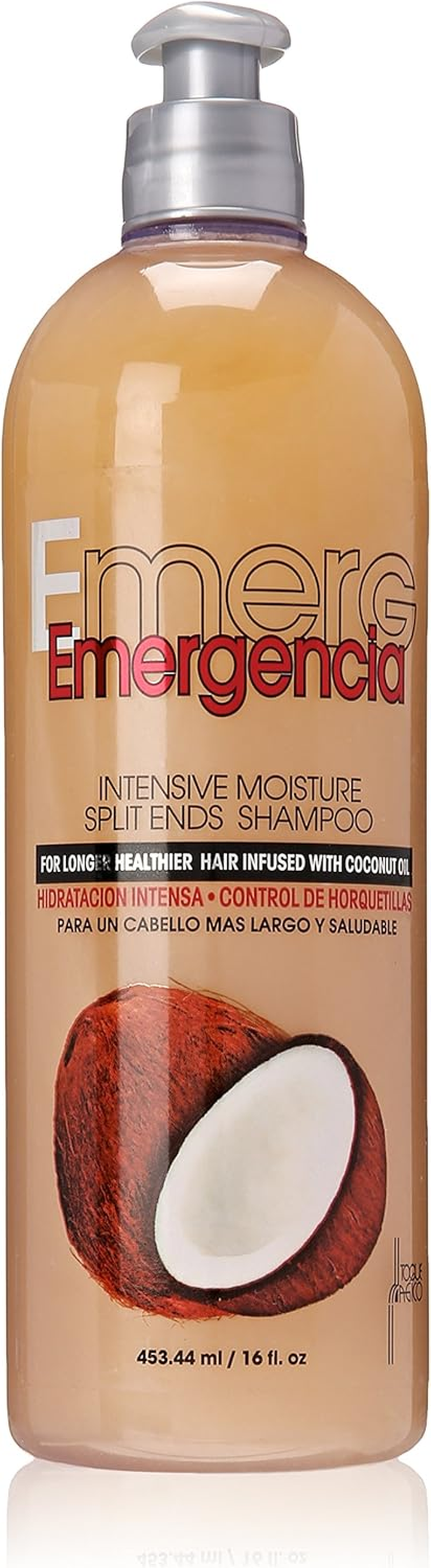 Toque Magico Emergencia Intensive Moisture Split Ends Shampoo, Coconut, 16 Ounce