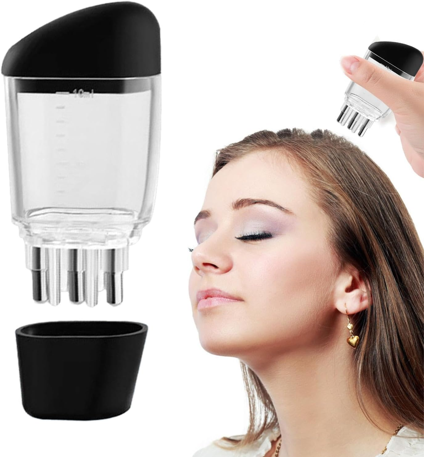 Hair Oiler | Small Oil Comb for Hair Oiling,Liquid Comb Applicator, Scalp Oil Applicator, Hair Oiler Applicator for Massaging Scalps