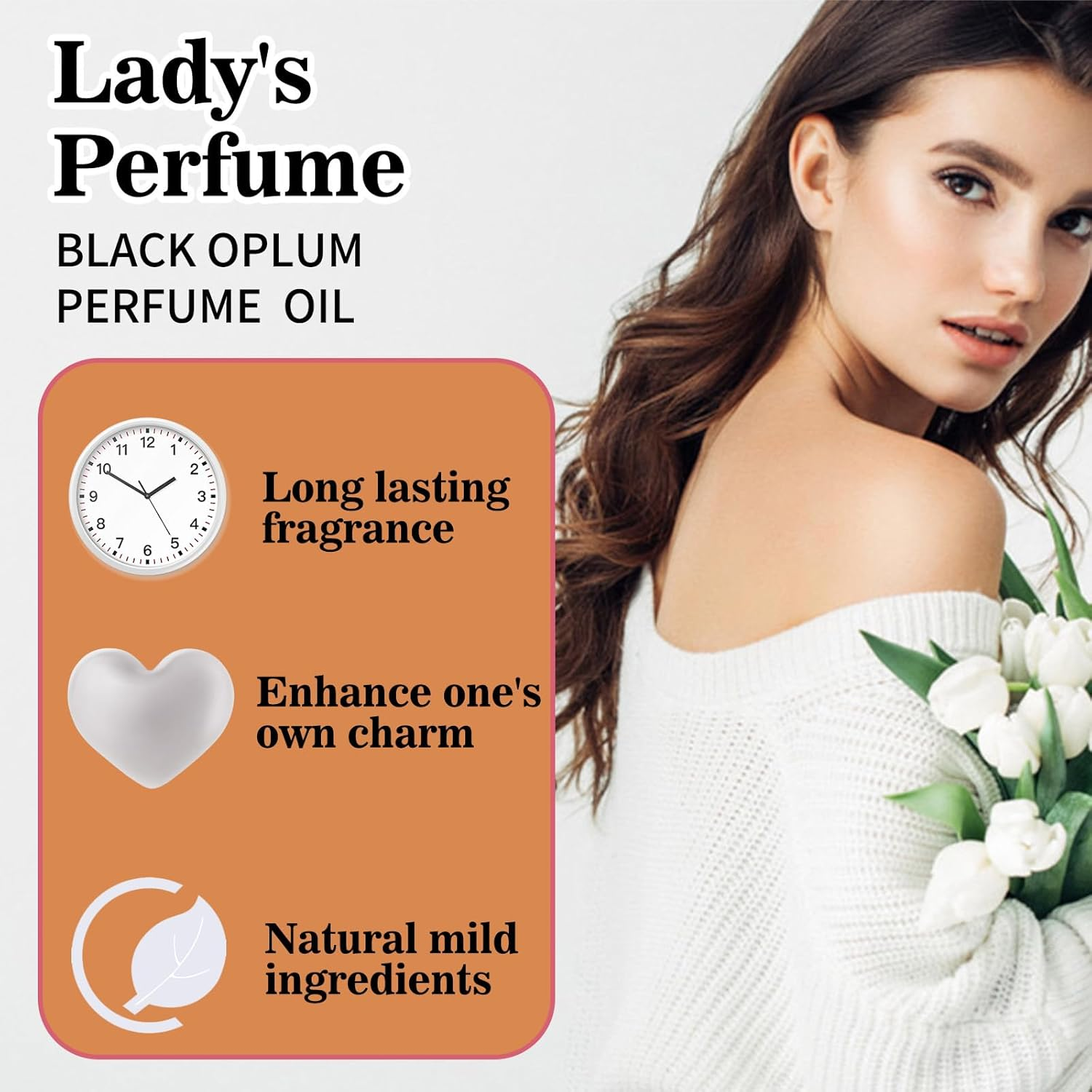Pheromone Perfume Oil for Women,Roll on Infused Essential Oil Perfumes,Enhanced Scents Pheromone Perfume (Jasmine Lily) image number 1