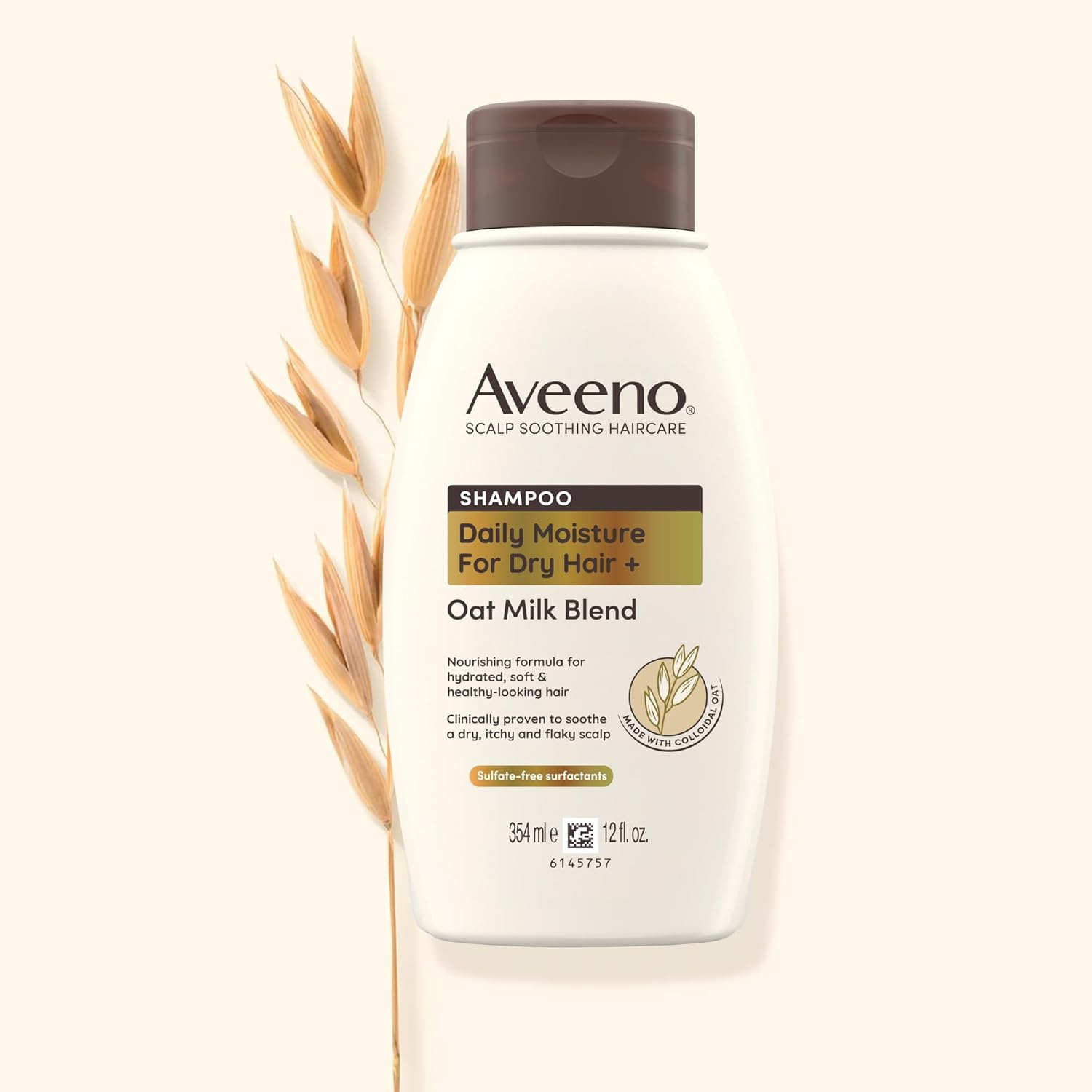 Aveeno Hair Oat Milk Blend Moisturising Shampoo for Dry & Damaged Hair 354Ml | Promotes Healthy Scalp| Adds Moisture| Softens Hair image number 4