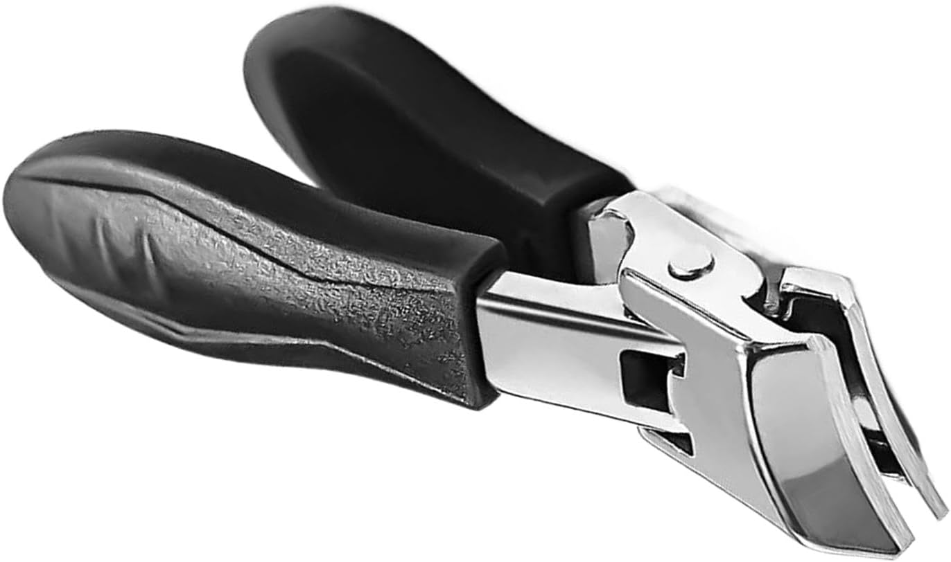 Vgvgaj Thick Toenails Scissors, Slanted Wide Jaw Opening Fingernail Scissors, Seniors Nails Trimmer Anti-Splash Manicure Pedicure Equipment for Father, Mother