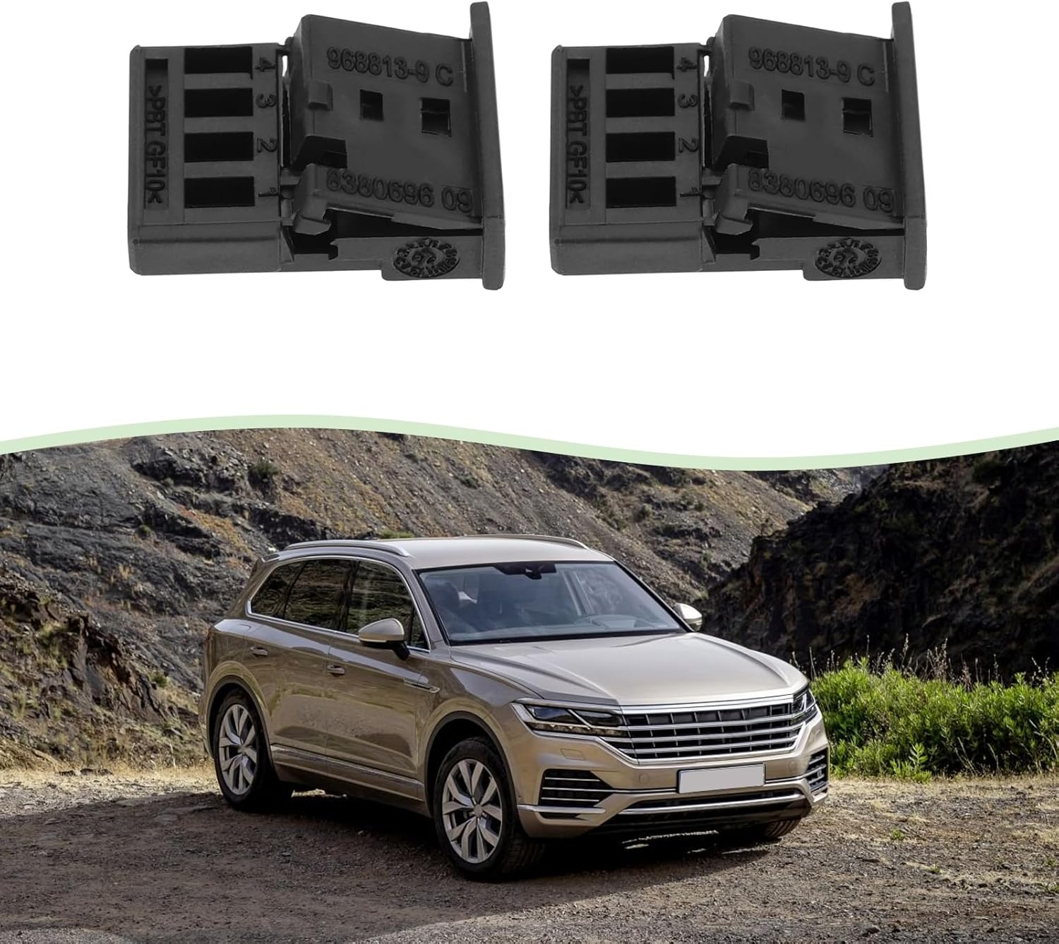 Emsea 2PCS 4-Pin Automotive MQS Sensor Plug Harness Connector Compatible with BMW OE 8377234 968813-1 with Terminals 16.7X12.3Mm Automotive Electrical Sensor Harness Plug