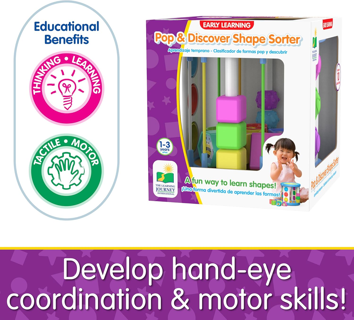 Learning Journey Pop & Discover Shape Sorter image number 1