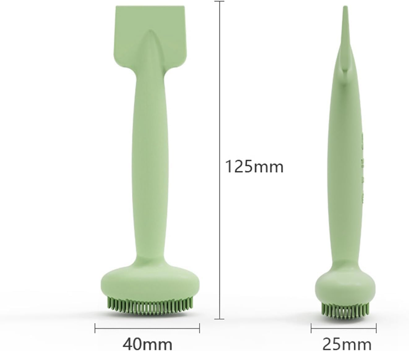 2-Pack Face Makeup Brushs - Matcha Green & Pink | Dual Ended Silicone Hygienic Face Applicator for Clay Masks, Cleansing & Skincare | Easy Clean Makeup Tool Set image number 6